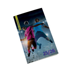 Diák zsebkönyv 125mmx205mm, fehér lapokkal 2025/2026 foci Realsystem Diák zsebkönyv Realsystem