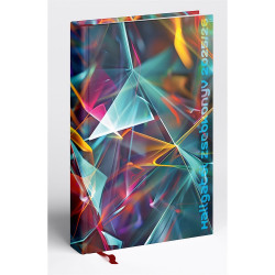 Hallgatói zsebkönyv A5, 145mmx205mm, fehér lapokkal absztrakt 2025/2026 Realsystem Hallgatói zsebkönyv Realsystem