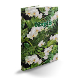 Tárgyalási napló Picture B/5, fehér lapokkal tropikal Realsystem 2026. Határidőnapló Realsystem