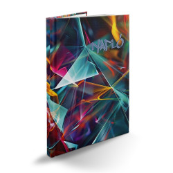 Tárgyalási napló Picture B/5, fehér lapokkal absztrak Realsystem 2026. Határidőnapló Realsystem