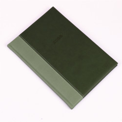 Határidőnapló Linett B/5, heti fehér lapokkal zöld-zöld Realsystem 2026. Határidőnapló Realsystem