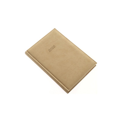 Határidőnapló Bolero A/5, napi krémszínű lapokkal drapp Realsystem 2026.