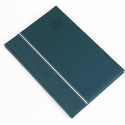 Határidőnapló Kensington B/5, heti fehér lapokkal zöld Realsystem 2026. Határidőnapló Realsystem