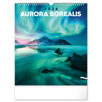 Falinaptár képes  300x340mm Aurora Borealis Realsystem 2026.