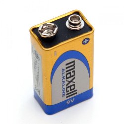 Elem 9V-os 6LR61 alkaline 1 db/csomag, Maxell Elem, akkumulátor, töltő Maxell