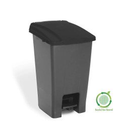 Szemetes kuka pedálos műanyag 70 literes antracit/fekete UP228-216 Papírkosár, szemetes Planet