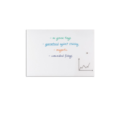 Mágneses üvegtábla 65x100cm, alukeretes ValueLine  GTL6510009 Franken