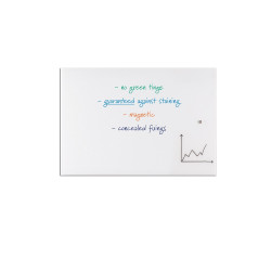 Mágneses üvegtábla 65x100cm, alukeretes ValueLine  GTL6510009 Franken Flipchart tábla Franken