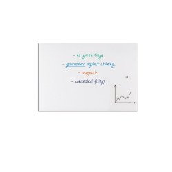 Mágneses üvegtábla 65x100cm, alukeretes ValueLine  GTL6510009 Franken Flipchart tábla Franken