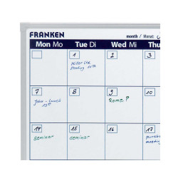 Havi tervezőtábla, mágneses, 90x60cm, ValueLine  VO-7 Franken Fehér tábla Franken