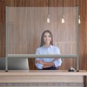 Védőfal 60x65 átlátszó  TAP6065 Franken