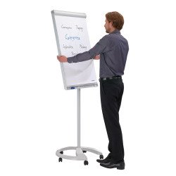 Flipchart tábla mobil 67x95cm, mágneses, 2 db segédkarral, 5 görgős Proline  FC81 Franken Flipchart tábla Franken