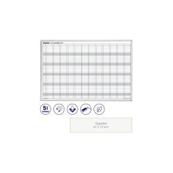 Éves tervezőtábla, mágneses, 12 hónap 90 x 60cm,  JK703 Franken Fehér tábla Franken