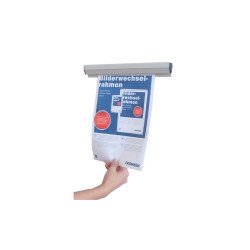 Laptartó sín 150 cm  PKS150 Franken Bemutatótábla, mágneses info keret Franken