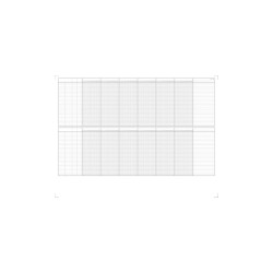 Tervezőtábla havi, mágneses 120 x 90 cm,  VO-30 Franken