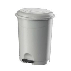 Szemetes kuka pedálos műanyag 50 literes fehér UP130 Papírkosár, szemetes Planet