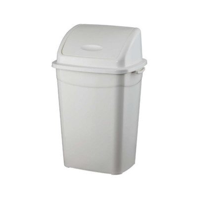 Szemetes kuka billenő fedéllel műanyag 9 literes fehér UP116