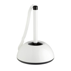 Ügyféltoll, 0,8 mm, fehér-fekete tolltest, ICO Lux kék Ügyféltoll Ico