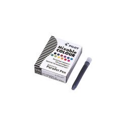 Töltőtoll tintapatron Pilot Parallel Pen 12 db/doboz, 12 klf. szín Töltőtoll, patron Pilot