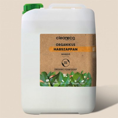Habszappan 5 liter Cleaneco mangó