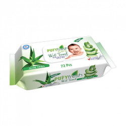 Nedves törlőkendő 72 lap/csomag Pufy Fresh Nedves törlőkendők Egyéb