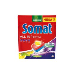 Mosogatógép tabletta 75 db/doboz All in One Somat Lemon&Lime Gépi mosogatás Somat