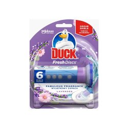 WC öbíltő korong zselés 36 ml Fresh Discs Duck® Levendula Toalett tisztító, WC illatosító Duck