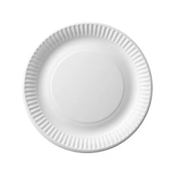 Papírtálca kerek átmérő 18 cm 100 db/csomag fehér Asztali kiegészítők, kellékek Egyéb