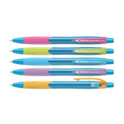 Golyóstoll nyomógombos vegyes színek 0,7mm Antilop Super Smooth írásszín kék Zselés toll Antilop