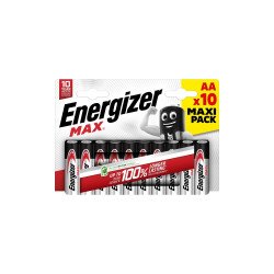 Elem AA ceruza LR06 Max 10 db/csomag, Energizer Elem, akkumulátor, töltő Energizer