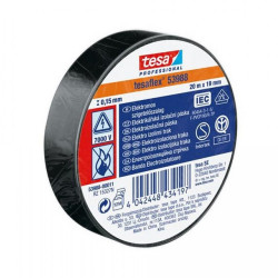 Szigetelőszalag 19mmX20m Tesa fekete Szigetelőszalag Tesa