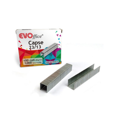 Tűzőkapocs 23/13 1000 db/doboz, EVOffice