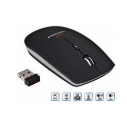 Egér vezeték nélküli 4D Saturn Esperanza fekete Egér, mutatóeszköz Esperanza