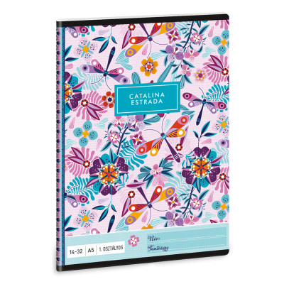 Füzet iskolai A5, 32lap, vonalas 14-32 1.osztályos Ars Una CATALINA (5094) 21 10db/csomag