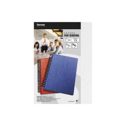 Hátlap, A4, 250 g. matt bőrhatású 100 db/csomag, Fornax, fehér Kötészeti kellék Fornax