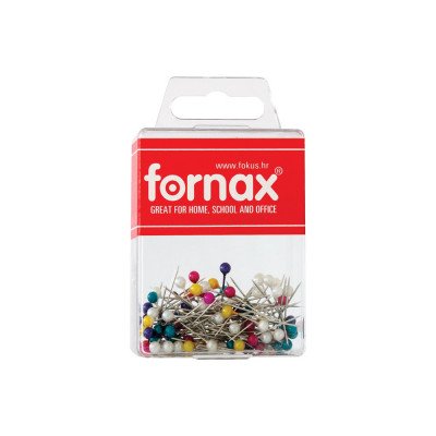 Gombostű BC-489 színes fejjel műanyag dobozban Fornax