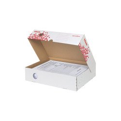 Archiváló doboz 80mm, felfelé nyíló tetővel Esselte 623910 Speedbox fehér Archiválás Esselte