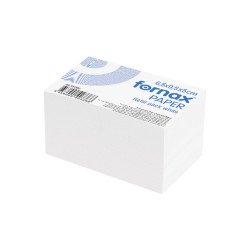 Kockatömb 6,5x9,5x5cm, ragasztás nélküli Fornax fehér Kockatömb Fornax