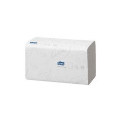 Kéztörlő 2 rétegű Z hajtogatású 250 lap/csomag 15 csomag/karton Soft Singlefold H3 Tork_290163 fehér Papírtörlők TORK