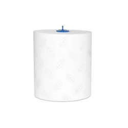 Kéztörlő 2 rétegű tekercses átmérő: 19 cm 6 tekercs/karton Premium Matic Soft H1 Tork_120016 hófehér Papírtörlők TORK