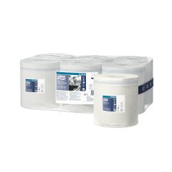 Kéztörlő 1 rétegű tekercses átmérő: 19,5 cm 857 lap/300 m/tekercs 6 tekercs/karton Reflex midi M4 Tork_473242 fehér Papírtörlők TORK