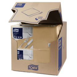 Szalvéta 2 rétegű 1/4 hajtás lapméret: 32,8 x 32,5 cm 200 lap/csomag Lunch Tork_477202 keksz Szalvéták TORK