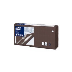 Szalvéta 2 rétegű 1/4 hajtás lapméret: 32,8 x 32,5 cm 200 lap/csomag Lunch Tork_477208 barna Szalvéták TORK