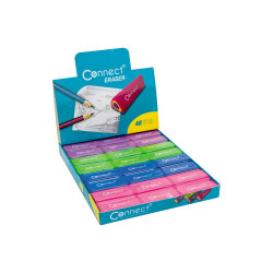 Radír Connect háromszögletű hasáb színes 48 db/kínáló doboz (45x15x15mm,) Radír Connect