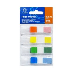 Jelölőcímke 12,5x43mm, 4x36lap, műanyag adagolóban Bluering® Jelölőcímke Bluering