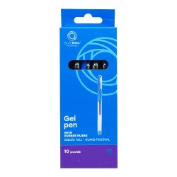 Zseléstoll kupakos gumis fogó, Bluering® írásszín kék Zselés toll Bluering