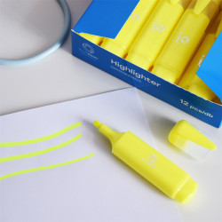 Szövegkiemelő lapos test Bluering® sárga