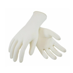 Gumikesztyű latex púderes S 100 db/doboz GMT Super Gloves fehér Gumikesztyű GMT