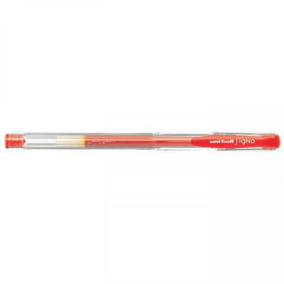 Zseléstoll 0,5mm, Uni UM-100, írásszín piros