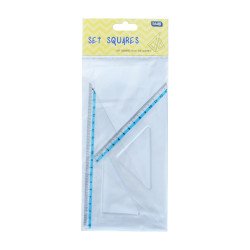 Vonalzókészlet, háromszög 13 cm és 18cm, ( 45°/60° ) 2 db/bliszter Educa Vonalzó, szögmérő Educa